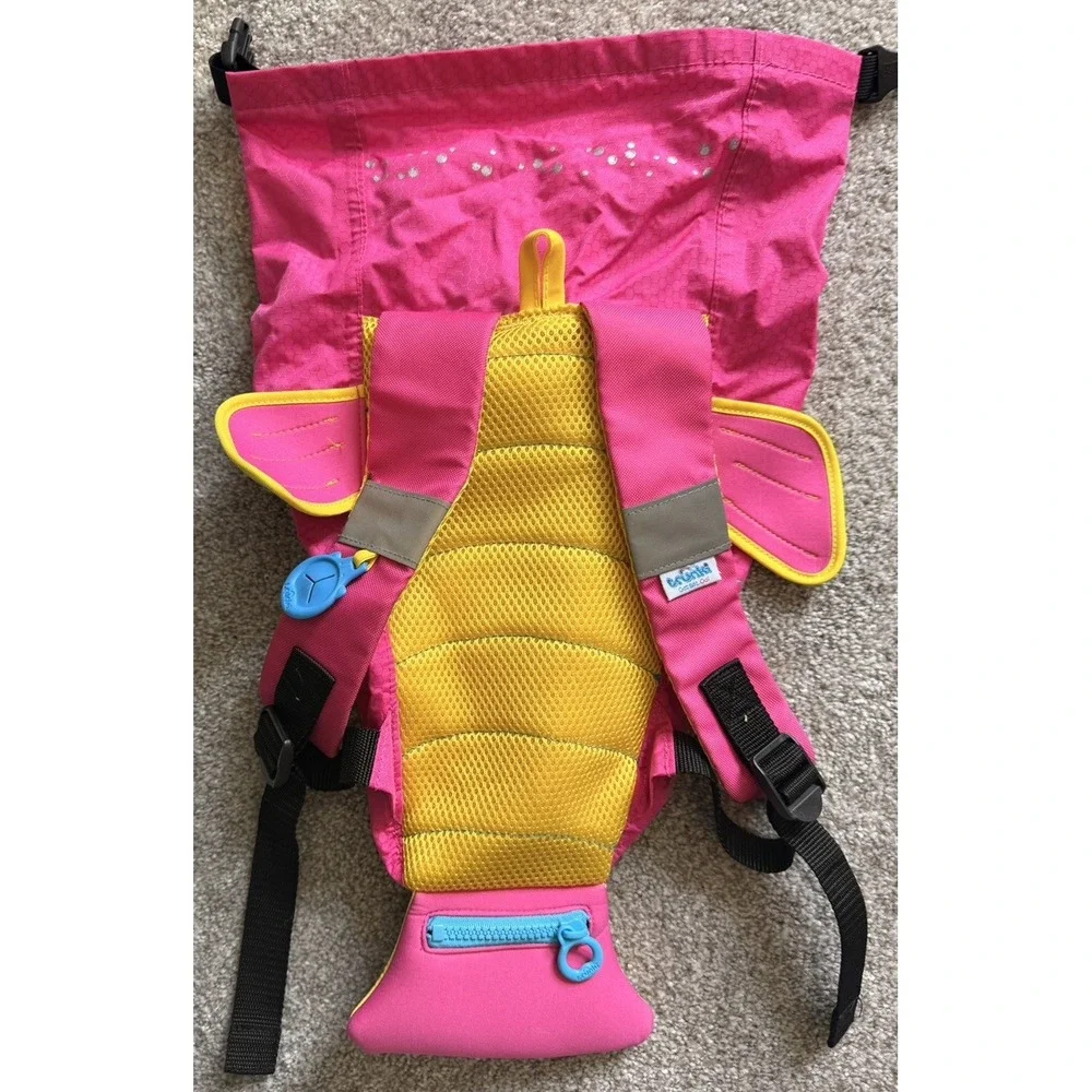 Trunki PaddlePak Coral the Tropical Fish Swim Bag Kids Backpack Roll Top